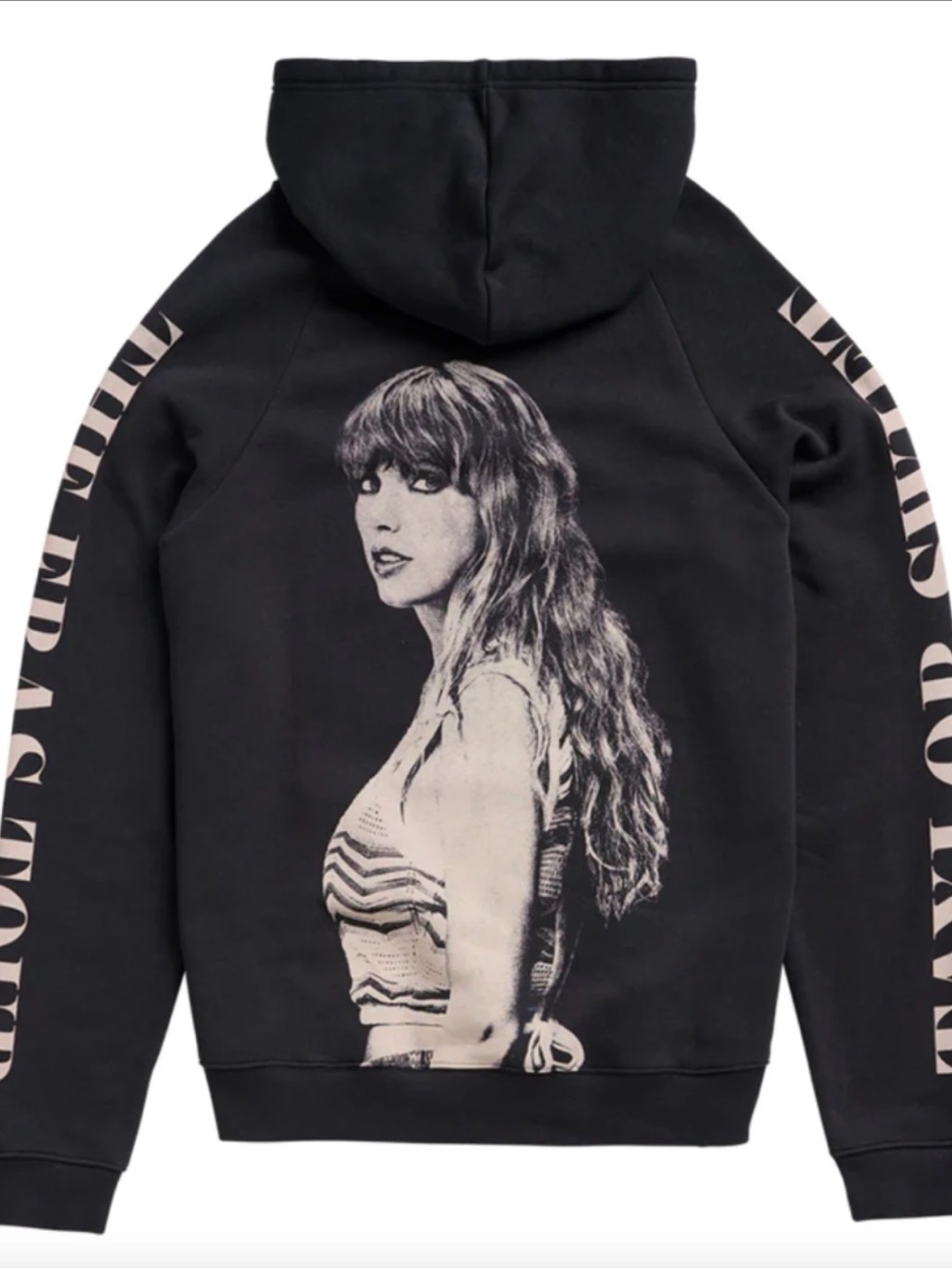 Taylor Swift The Eras Tour Black Hoodie - Size Large